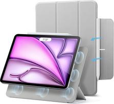 ESR "iPad Air" 13 colių M4/M3/M2 (2026/2025/2024) ir "iPad Pro 12.9" (2022/2021/2020) dėklas, magnetinis tvirtinimas, plonas trigubas dėklas su stovu, palaiko pieštuką "Pencil Pro"/USB-C, atlenkiamas, pilkas