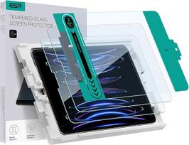 ESR 2 pakuotės ekrano apsauga "iPad Air 5/4" (2022/2020) ir "iPad Pro" 11 colių (2022/2021/2020/2018), grūdinto stiklo plėvelė su lengvu montavimu, apsauganti nuo įbrėžimų, HD skaidrumo