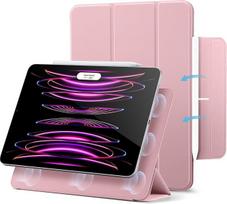 ESR dėklas „iPad Pro“ 12,9 colių 2022/2021/2020 m. modeliams (6-osios/5-osios/4-osios kartos), „iPad Air“ 13 colių M3/M2 (2025/2024) dėklas, stiprus magnetinis tvirtinimas, triskleidžiamas stovas, visiškai suderinamas su „Pencil 2“, rožinis