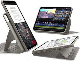 ESR „iPad Pro 13“ dėklas M5/M4 (2025/2024), pasukamas dėklas su nuimamu magnetiniu dangteliu, stovas vertikalioje ir horizontalioje padėtyje, 9 stovėjimo kampai, „Shift“ serija, titano metalas | Pasukamas dėklas su nuimamu magnetiniu dangteliu, stovas ver