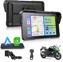 ESSGOO „CarPlay“ sistema motociklams | IP67 atsparumas vandeniui, jutiklinis ekranas, „Bluetooth 5.3“ garso perdavimas į šalmą, išmaniojo telefono GPS navigacija, balso asistentas, maitinimas per ACC/USB