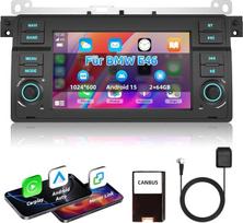 ESSGOO „Android 15“ automobilių radijas, skirtas BMW E46 (1998–2006 m.), su „CarPlay“, „Android“, AM/FM | 7 colių jutiklinis ekranas, belaidis „CarPlay“, „Android“, automobilių GPS, „Bluetooth“ 5.0, DSP, RDS, „Wi-Fi“, ekrano padalijimo funkcija, valdymas