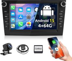 ESSGOO „True“ 4+64G belaidis automobilių radijas su „Android Auto“ ir „CarPlay“ funkcijomis, skirtas „Vauxhall Opel Corsa C, D“, „Zafira B“, „Astra G, H“, „Meriva“, „Signum Combo“ modeliams, 7 colių „Bluetooth“ radijas su atbulinės eigos kamera, FM, RDS,
