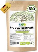 EWL Naturprodukte Ekologiški guaro sėklų miltai 1250 g XXL vertės pakuotė Guaro guma Ekologiški guaro branduolių miltai iš kontroliuojamo auginimo Guaro guma E412 Surišamoji medžiaga be glitimo Tirštiklis 1250 g
