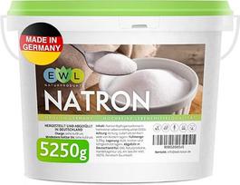 EWL Naturprodukte Natrio milteliai kepimo soda 5,25 kg I Vokiečių gamyba ir užpildymas I Aukšto grynumo maistinė klasė I Kepimo milteliai I Perdirbamas, sandarus kibirėlis