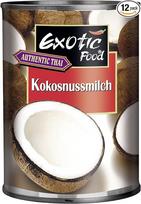 EXOTIC FOOD Kokosų pienas, 12 vnt. (12 x 160 ml)