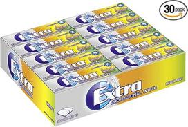 EXTRA kramtomoji guma | Professional White Melon Mint | Be cukraus | 30 pakuočių (30 x 10 dražė) | 420 g