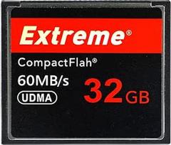 Extreme 32GB Compact Flash atminties kortelė Didelės spartos CF kortelė UDMA greitis iki 60MB/s SLR fotoaparatų CF kortelės
