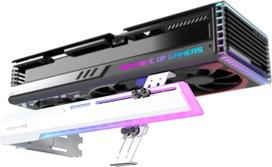 EZDIY-FAB 5 V ARGB GPU laikiklis, vaizdo plokštės GPU atrama, vaizdo plokštės laikiklis, laikiklis, laikiklis, pakreipimo laikiklis, skirtas RX7990XTX, RTX4090, baltas-341-1