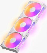 EZDIY-FAB „Monoflow“ 360 mm ARGB PWM korpuso ventiliatorius, rėmas, 28 mm storio, baltas