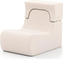 FANTASK grindų kėdė, paminkštinta grindų kėdė su nuimamu galvos atlošu ir skalbiamu ledo zomšos užvalkalu, neslystančiu pagrindu, universali grindų sofa svetainei, miegamajam, namų biurui, smėlio spalvos