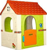 FEBER - "Fantasy House" vaikų žaidimų namelis su sulankstomomis durimis, skirtas žaisti lauke arba namuose, įvairiaspalvis, tvirtas ir lengvai surenkamas, skirtas vaikams nuo 2 iki 6 metų, FAMOSA (FEH17000)