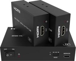 FeinTech SX230 HDMI 2.0 skirstytuvas 1 įėjimas ir 2 išėjimai + kilpa 60 m ilgintuvas per CAT LAN 4K 60Hz