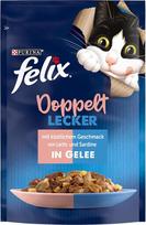 FELIX As Good as It Looks Drėgnas kačių ėdalas želė, įvairių rūšių mišinys, 24 arba 26 pakuotės