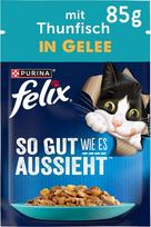 FELIX „As Good As It Looks“ šlapias maistas katėms su tunu, 26 x 85 g