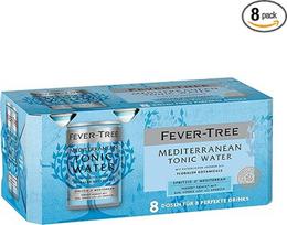 FEVER-TREE Viduržemio jūros tonizuojantis vanduo su natūraliais aromatais, pvz., gėlių augalais 8 x 150 ml