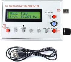 FG-100 DDS funkcinis signalų generatorius ir dažnio skaitiklis, 1 Hz – 500 kHz, sinusinis modulis + stačiakampis + trikampis + pjūklo dantų formos bangos forma
