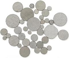 Filtravimo diskas iš sukepinto vielos tinklo 304 SUS, apvalios formos, 5 mm x 1,7 mm (8 mm x 4 mm, 10 vnt.)
