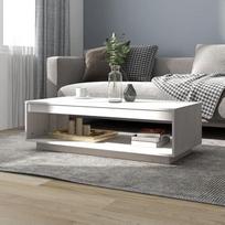 FIRBNUS 110 x 50 x 33,5 cm gėlių staliukas Kavos staliukas Šoninis staliukas Medinis svetainės staliukas Modernus sofos staliukas Mažas staliukas Svetainės biuro staliukas Staliukas Tvirtas baltos pušies masyvo staliukas
