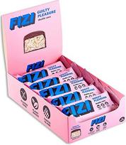 FIZI šokoladiniai batonėliai - Dvigubas kokosas - 10 x 40 g - Veganiški batonėliai be cukraus - Batonėliai be pieno produktų - Be glitimo - Saldumynai be cukraus