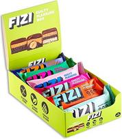 FIZI šokoladiniai batonėliai - 10 x 45 g - veganiški batonėliai be cukraus - batonėliai be pieno produktų - saldumynai be glitimo