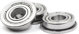 Flanšiniai guoliai F607ZZ / RF1970ZZ 7 × 19 × 6 mm, F687ZZ LF1470 7 × 14 × 5 mm, SMF104ZZ LF1040ZZ 4 × 10 × 11,6 × 4 × 0,8 mm, 10 vnt. (SMF104ZZ)