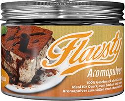 Flavsty Tiramisu skonio milteliai, veganiški skonio milteliai be cukraus, skonio milteliai