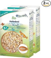 FLEUR ALPINE Ekologiška kūdikių avižų košė, 2 vnt. - vakarinė kūdikių avižų košė | Maistinga košė | Lengvas paruošimas | 5+ mėnesių grūdų košė be pridėtinio cukraus | 2 x 7 porcijos