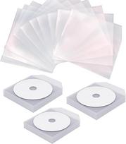 FLLAGG20. 300 vnt. CD, DVD ir „Blu-ray“ dėklų rinkinys. Permatomi PVC dėklai su atvartu