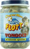Flott Vongole al naturale sgusciate "Moliuskai be kriauklių" sūryme, 130 g