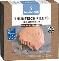 Followfood MSC tuno filė Natural, 185 g