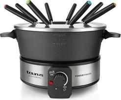 FONDUE TAURUS FF2 - 1000W - TERMOSTATO REGULUOJAMAS - TALPA 2L - 8 PINCHOS - ANTIADHERENTE - PIES ANTIDESLIZANTES