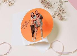 Fotoorte-24 Premium Fondant Cake Topper with Your Own Photo Edible Cake Image A Sugar Image for Birthday and Much More Round Diameter 20 cm
