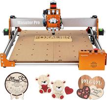 FoxAlien Masuter Pro 4040 CNC frezavimo / frezavimo staklės, 400 x 400 x 60 mm Visiško aliuminio graviravimo staklės, 3 ašių medžio dygsnio, akrilo graviravimo, aliuminio, MDF raižymo graviravimo staklės, Grbl
