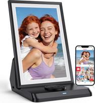 FRAMEO 10,1 colio skaitmeninis nuotraukų rėmelis WiFi su 3000 mAh baterija 1280 x 800 IPS jutiklinio ekrano skaitmeninis nuotraukų rėmelis, 32GB atminties, automatinio pasukimo elektroninis nuotraukų rėmelis, iš karto dalytis nuotraukomis / vaizdo įrašai