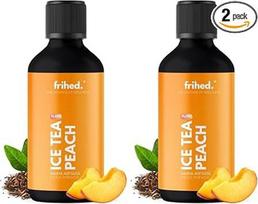 frihed.® „Sauna Infusion“ ledinė arbata su persikų aromatu – labai koncentruotas saunos aliejus „Ledinė arbata su persikų aromatu“ – vaisinis – ilgai išliekantis aromatas – stiklinis buteliukas – pagaminta Lüneburge (2 vnt. pakuotė)