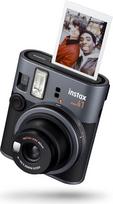 FUJIFILM „instax mini 41“ momentinis fotoaparatas, spalvotas, su veidrodėliu asmenukėms, automatine ekspozicija ir artimojo plano režimu, fotoaparatas su momentinio spausdinimo funkcija „instax mini“ formatu, retro dizainas, antracito spalvos
