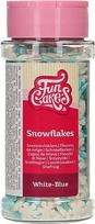 FunCakes Snaigės Baltos/mėlynos spalvos pyragų pabarstukai Gero skonio, puikiai tinkantys tortams puošti Snaigių pabarstukai 50g