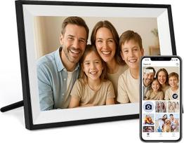 FUNCARE 10,1 colio skaitmeninis "WiFi" nuotraukų rėmelis, 32GB atminties, IPS jutiklinis ekranas, HD 1280 × 800, automatinis pasukimas, lengva konfigūracija, skirta dalytis nuotraukomis ir vaizdo įrašais