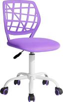 FurnitureR Valgomojo sukamosios kėdės, 1PC virtuvės kėdė, minkšta kėdė, sukamoji kėdė, patogi kėdė su ratukais, atlošas, kėdė be porankių valgomajam, svetainei, violetinė