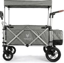 FUXLIFE Bollerwagen FX-CTL900 • Pilka • Sulankstomas vežimėlis • Su amortizatoriais