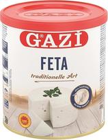 Gazi Feta sūryme - 1 x 400 g skardinė - 43 % riebumo | Tradiciškai gaminamas fetos sūris | autentiško skonio | gaminamas iš 100 % graikiško avių pieno