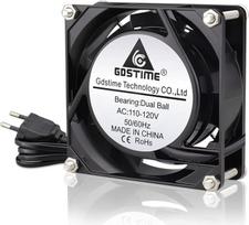 GDSTIME ventiliatorius 230 V 80 mm PC ventiliatorius 230 V 80 mm dvigubas rutulinis guolis Mini ventiliatorius 220 V 80 x 80 x 25 kintamosios srovės ašinis ventiliatorius 220 V kompiuterio serverio spintai automobilinis šaldytuvas inverteris aušinimo vent