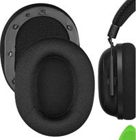 GEEKRIA patogios tinklinio audinio ausinių pagalvėlės Razer BlackShark V2, BlackShark V2 Pro ausinių pagalvėlės, ausinių ausinių pagalvėlės, ausinių kaušelių remonto dalys (juodos spalvos), (EJZ263-02)