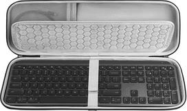 GEEKRIA – Kietasis korpuso pakaitalas, suderinamas su „Logitech MX Keys“ pažangiąja belaidžio ryšio klaviatūra su apšvietimu ir „Pebble M350“, „M355“, „i345“, „Pebble Wireless Mouse Combo“ pelėmis (tamsiai pilkos spalvos)