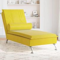 Genérico Wenjingqi-379456 Masažo sofa su gelbem Samtkissen