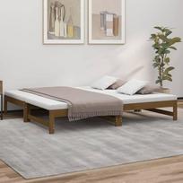 Genérico Wenjingqi-823417 Sofa lova Pušies masyvo ruda 2 x (90 x 190 cm)