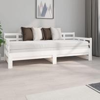 Genérico Wenjingqi-820378 Sofa lova iš pušies masyvo balta 2 x (80 x 200 cm)