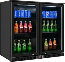 Générique Kühlschrank - 2 Flügeltüren - 208 l - LED-Beleuchtung - Temperatur 2 °C bis 8 °C - kompakt und robust - Maße: 900 x 500 x 900 cm
