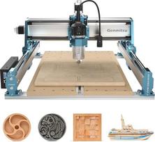 Genmitsu CNC frezavimo staklės 4040-PRO MAX, skirtos medienai, metalui ir akrilui frezuoti, GRBL valdymas, 3 ašių graviravimo staklės su 710 W trimeriu ir linijine bėgių pavara